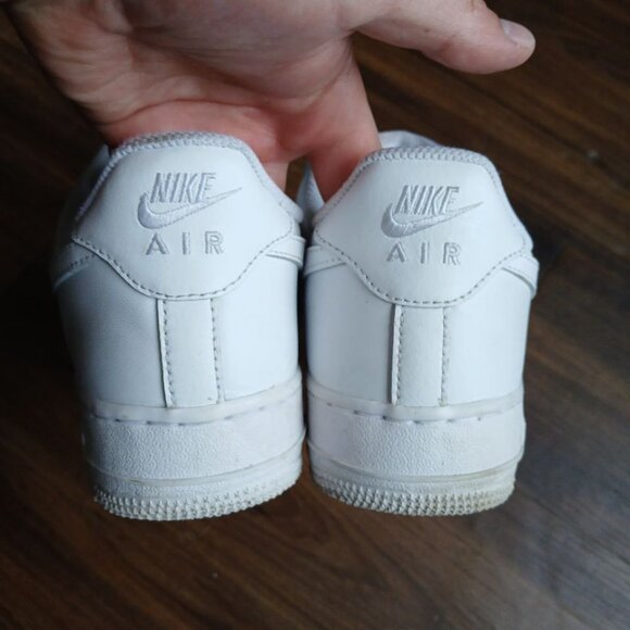 Nike Air Force 1 Low White Sneakers - Size 8.5 (Men's) - Picture 6 of 7